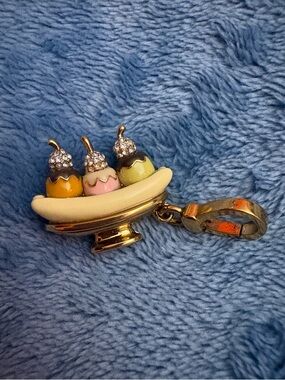 RARE juicy couture banana split sundae charm for charm bracelet